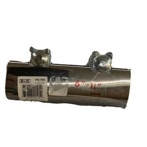 NEW B&K 160-706 1 1/4" X 6" STAINLESS RUBBER BOLT PIPE REPAIR CLAMP 6955587